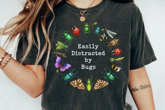 Download Easily Distracted by Bugs Aesthetic Entomology Wreath Design Png - Wreath design Collection