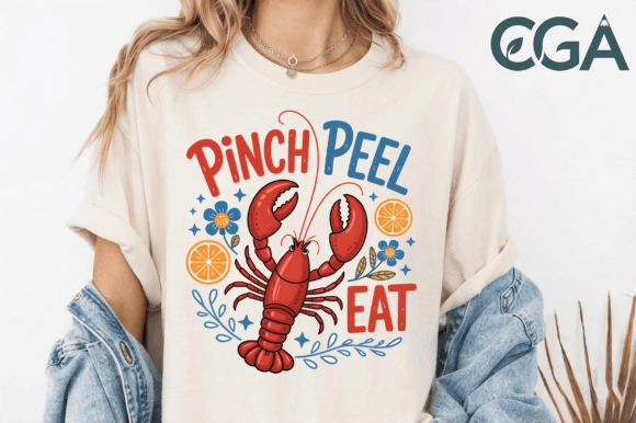 Download Pinch Peel Eat Crawfish PNG - Premium Resources